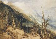 Joseph Mallord William Truner Montanvert,Valley of Chamouni (mk47) oil painting on canvas